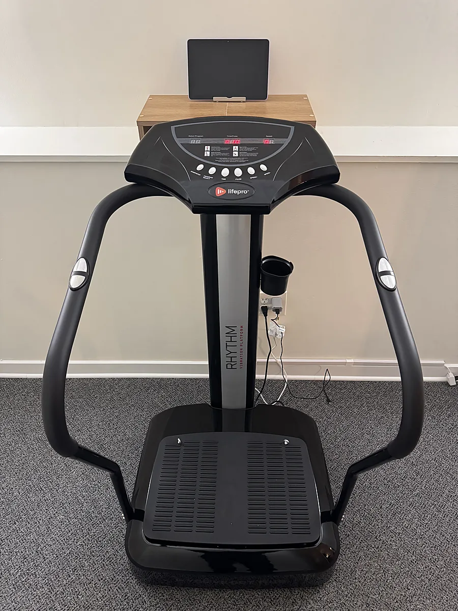 Whole-body vibration plate at RedLight Freedom