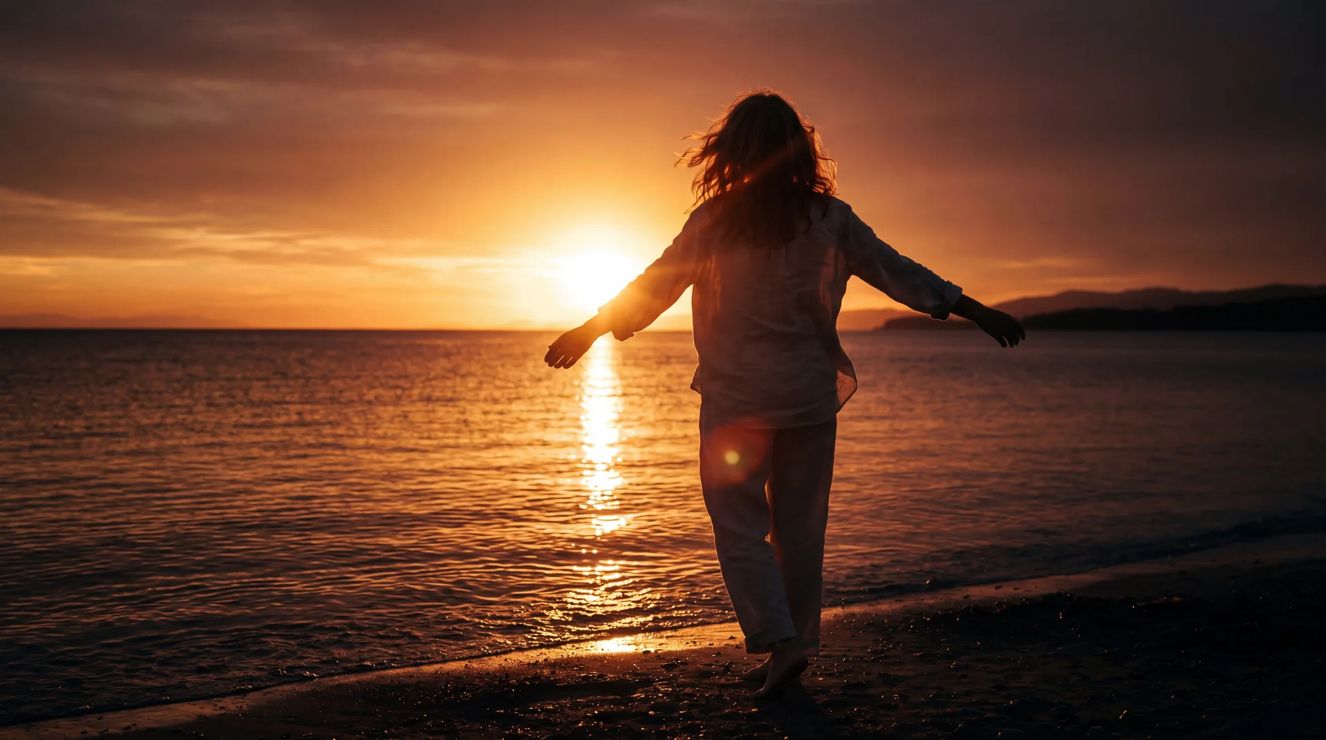 Woman feeling refreshed after red light therapy session at RedLight Freedom