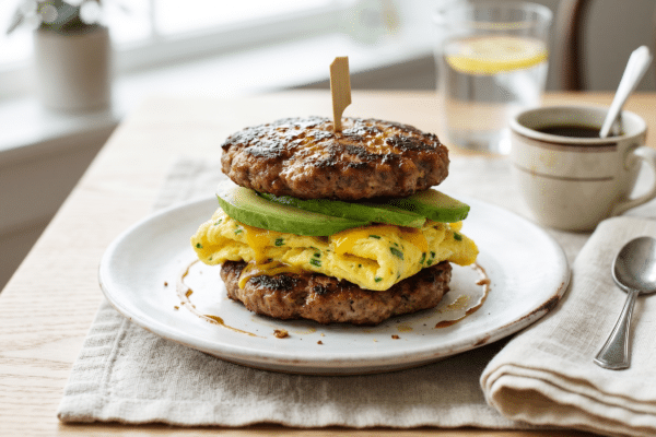 Sausage Breakfast Sandwich recipe photo